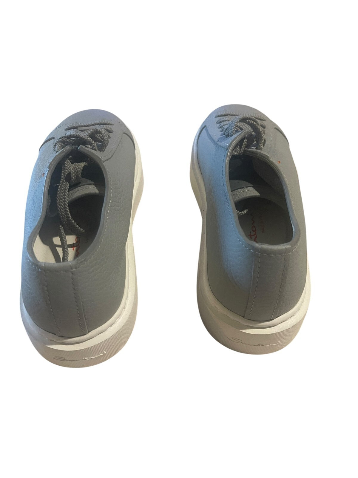 Santoni Gray Leather Sneakers - size 38