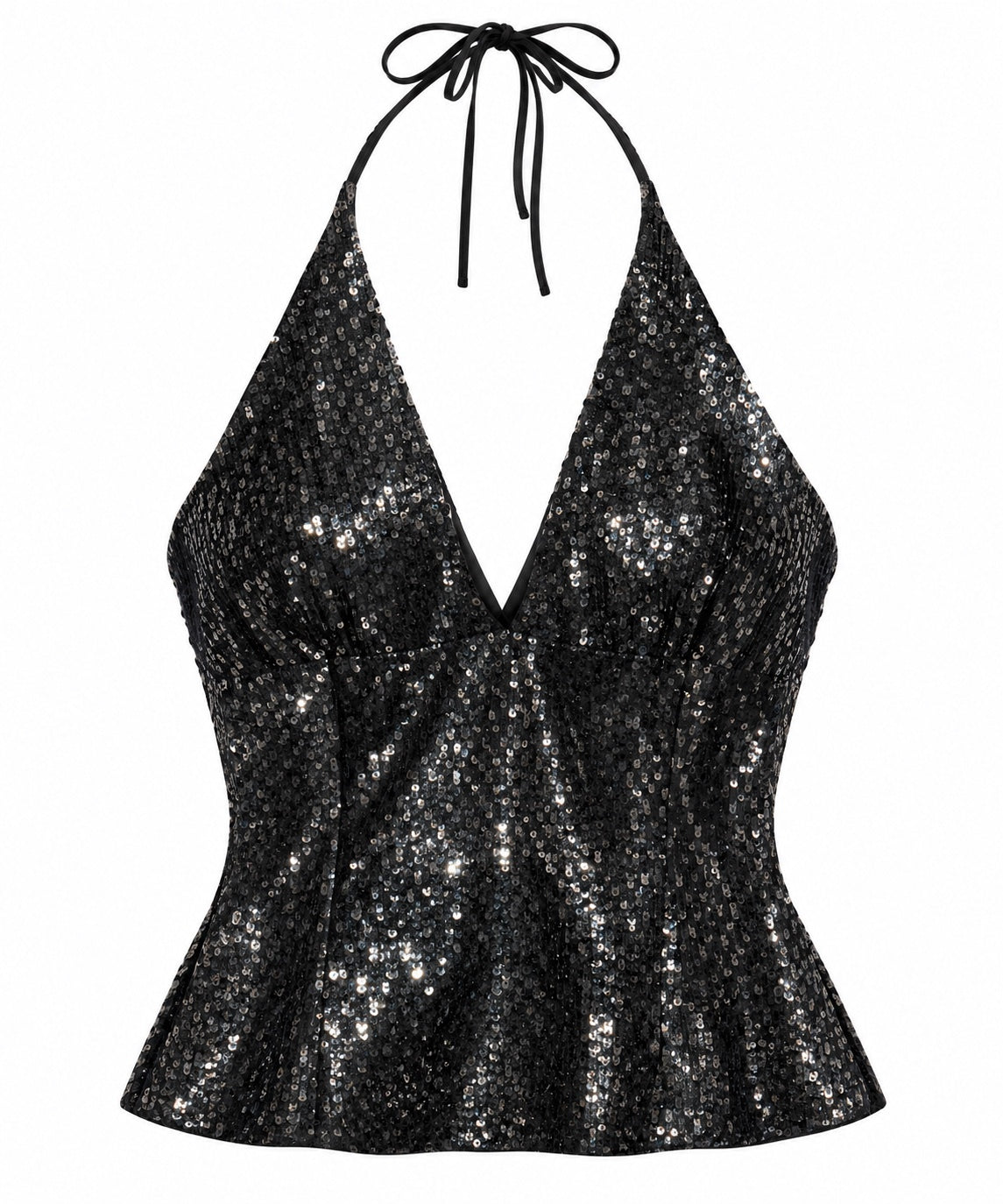 Melissa Eng Sequin Halter Top