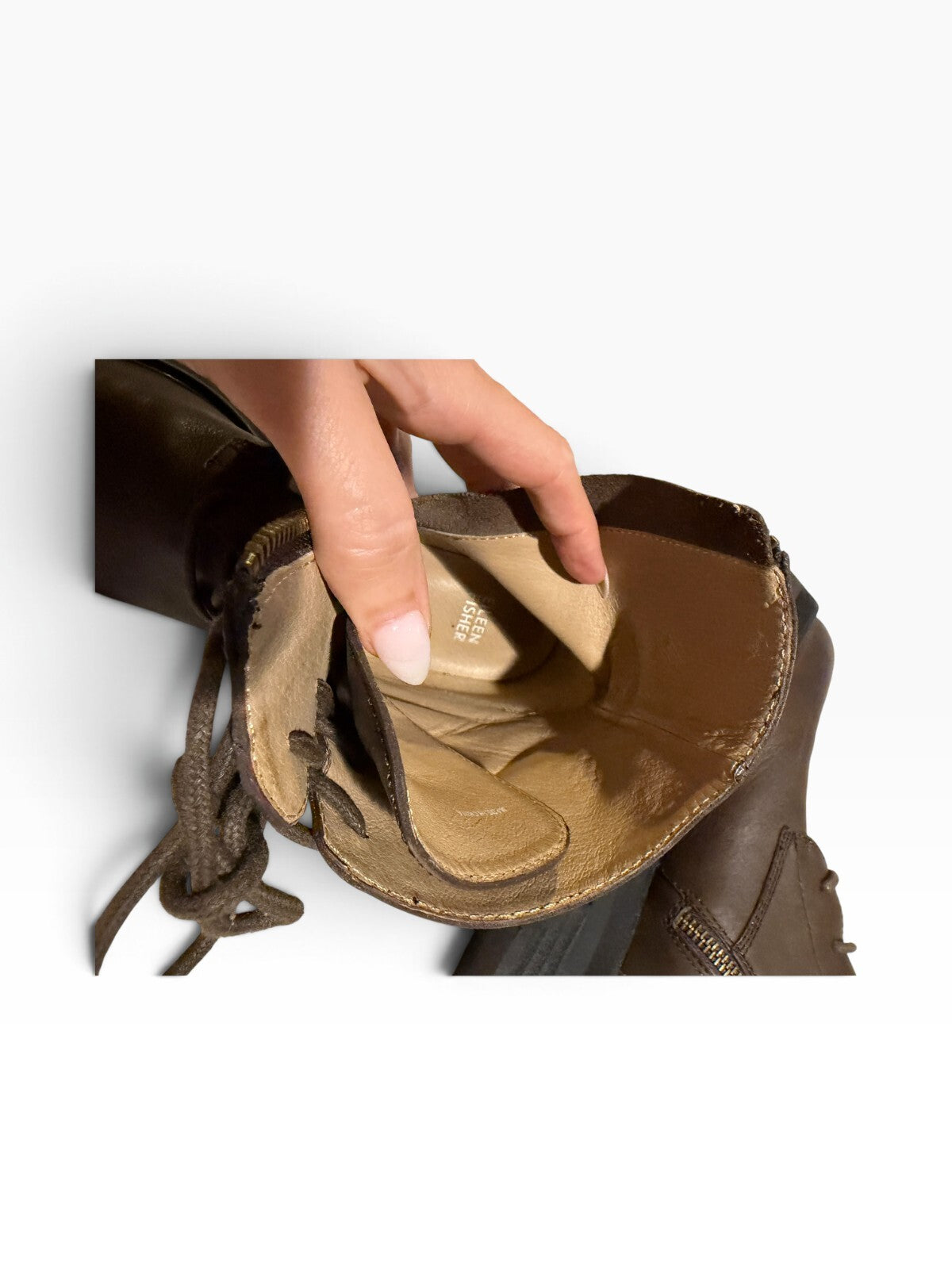 Eileen Fisher Coin Leather Booties