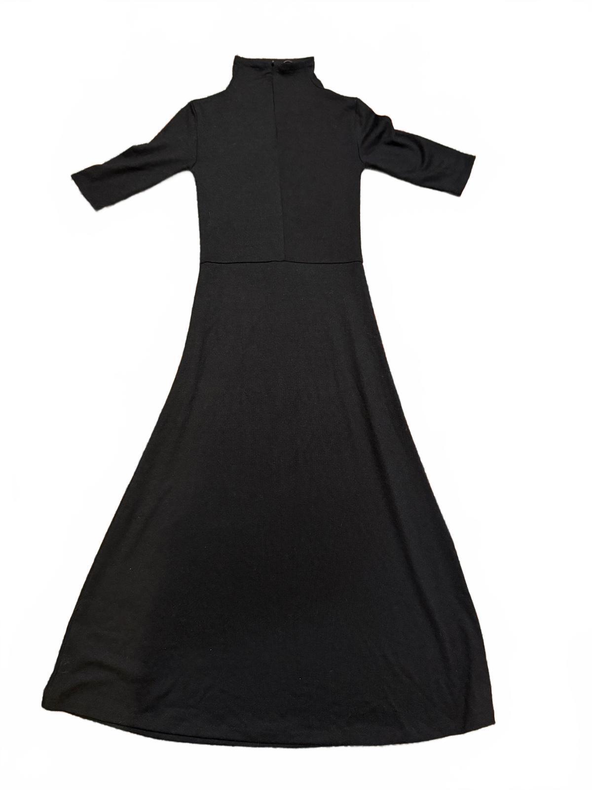 Vince Elbow-Sleeve Turtleneck Midi Dress