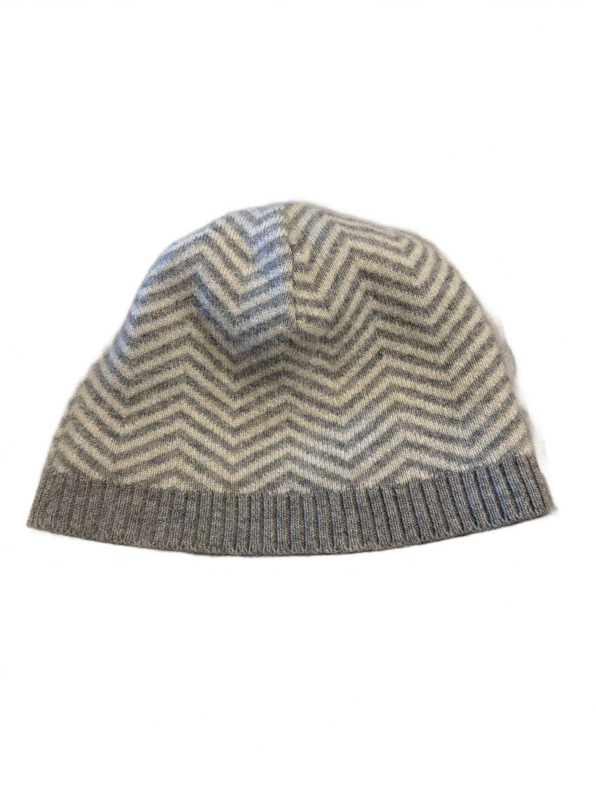 Nevin cashmere chevron beanie