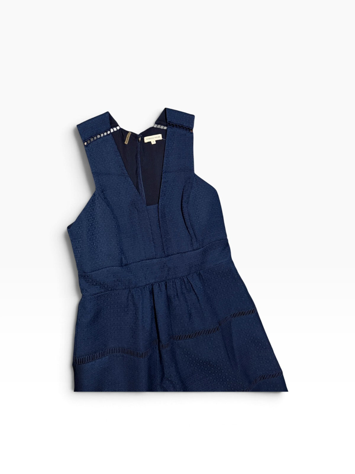 Rebecca Taylor Navy Fit & Flare Dress