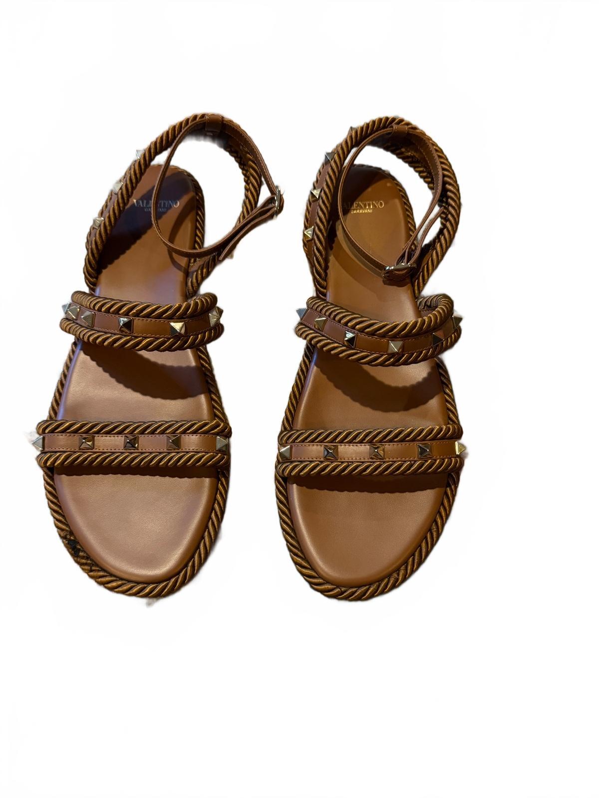 Valentino Rock Stud braided Sandals