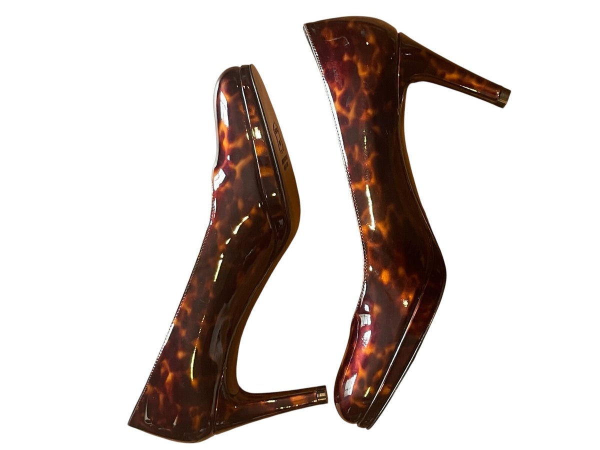 Stuart Weitzman Tortoise Patent Heels - size 8.5