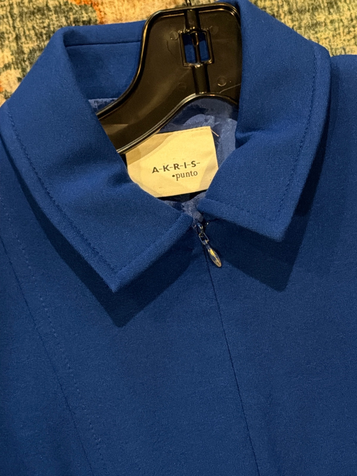 Akris Punto Cobalt Blue Collared Sheath Dress