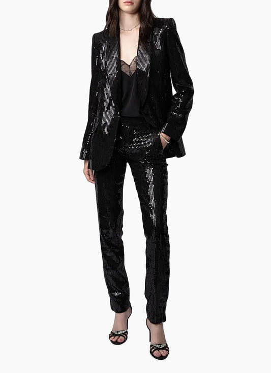 Zadig & Voltaire Vive Sequined Blazer - Size 38