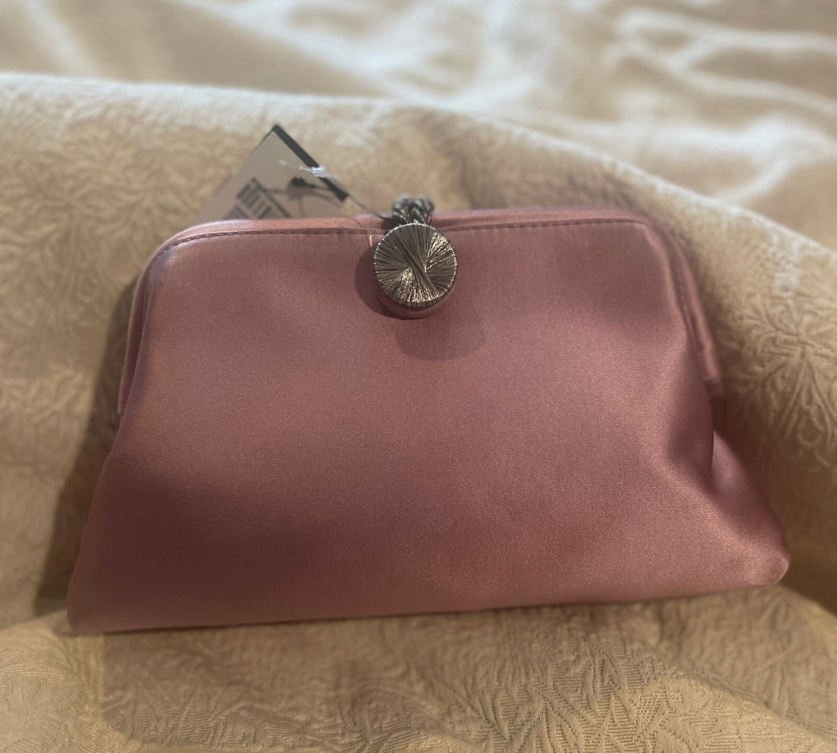 NWT Serena Uziyel Alessa Satin Clutch