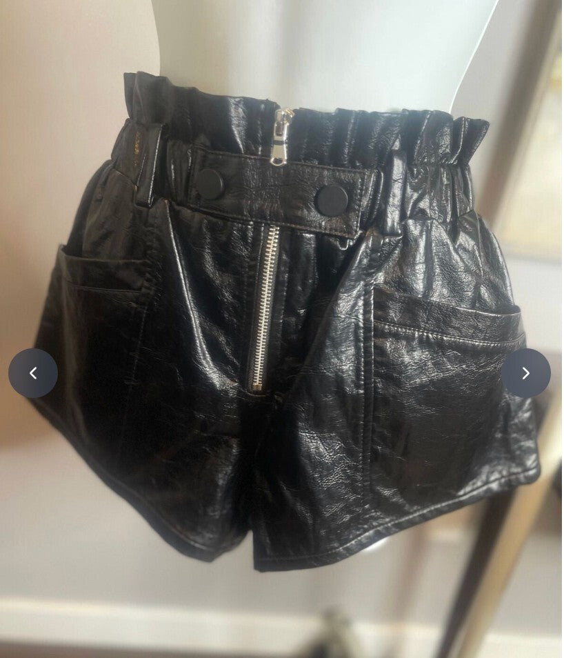 NWT Sea vegan leather shorts size 2