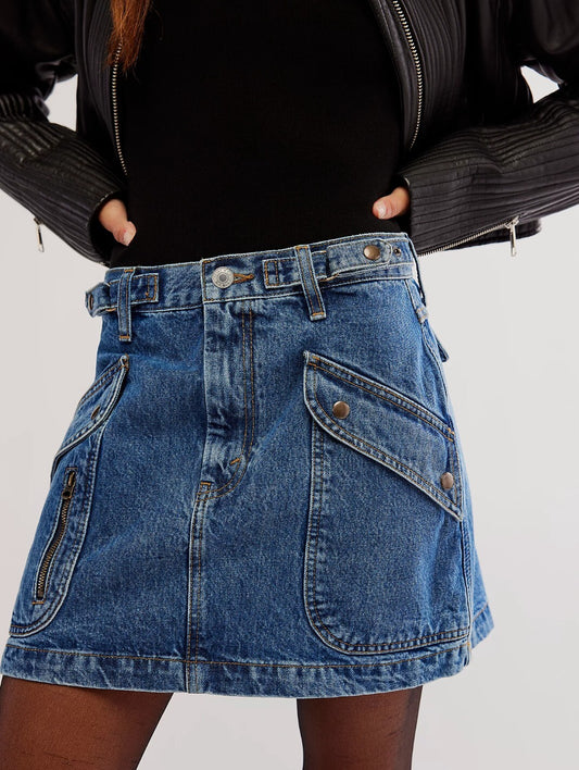 Free People Re/done Denim mini