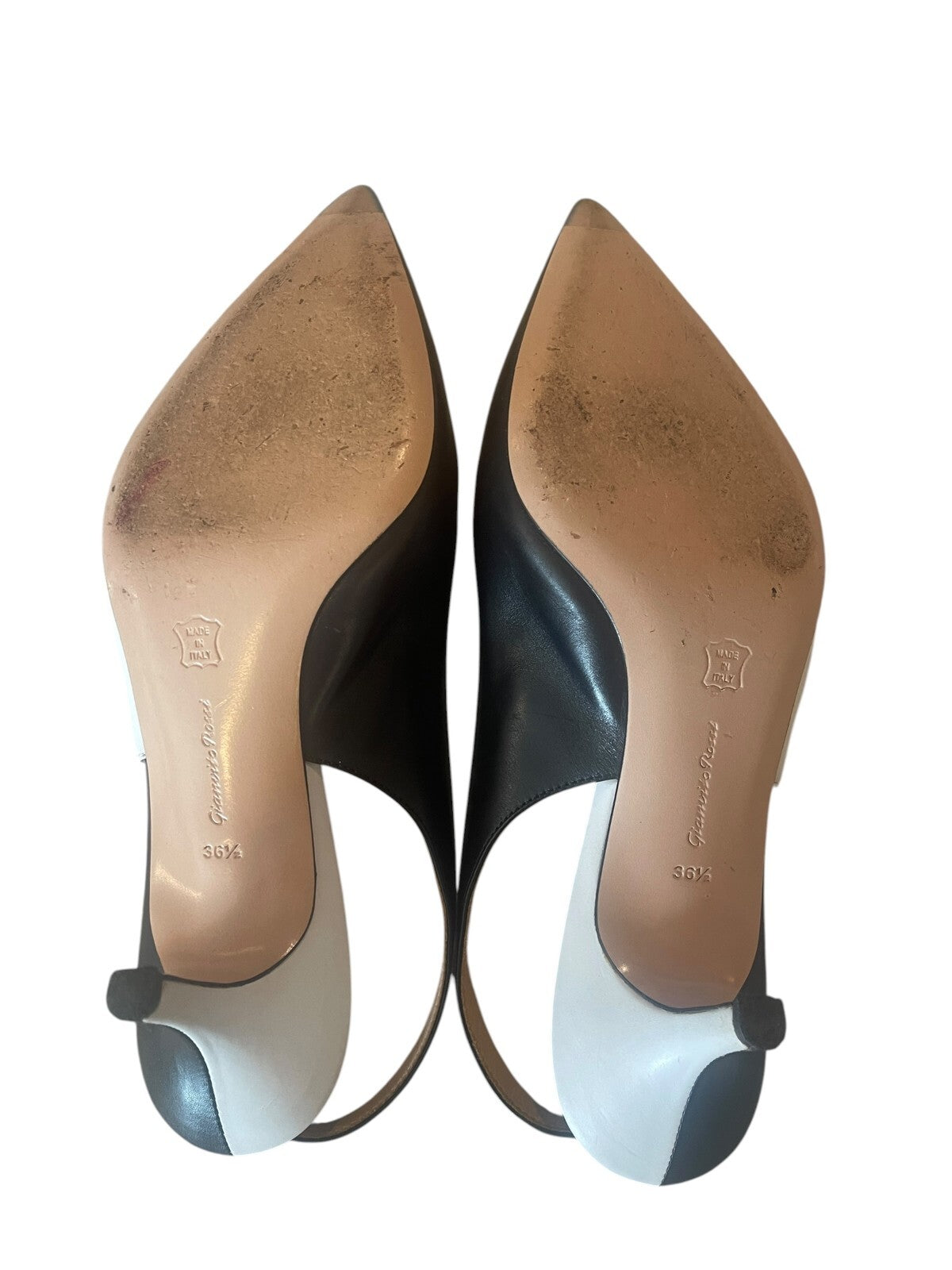 Gianvito Rossi Anna leather slingback pumps - Size 36.5