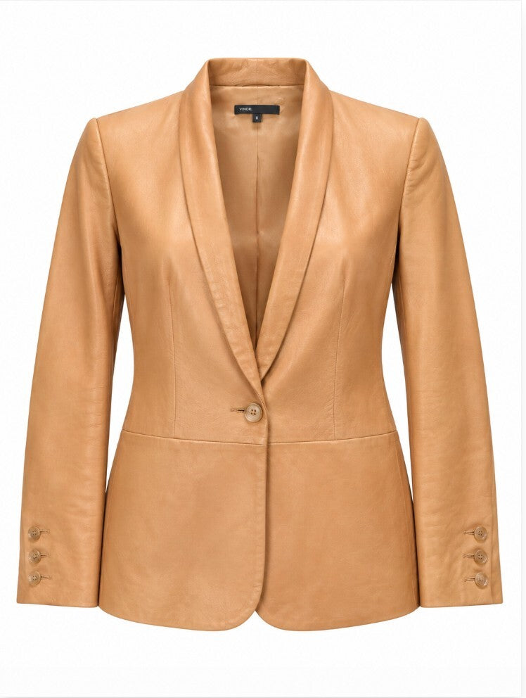 Vince lamb leather blazer