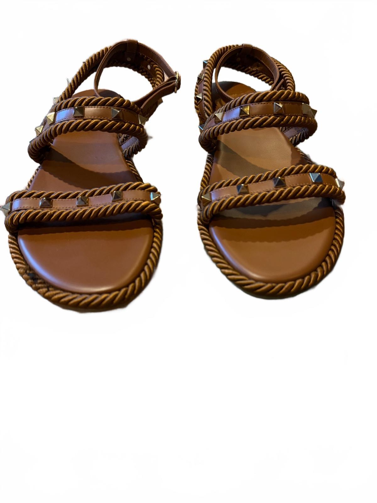 Valentino Rock Stud braided Sandals