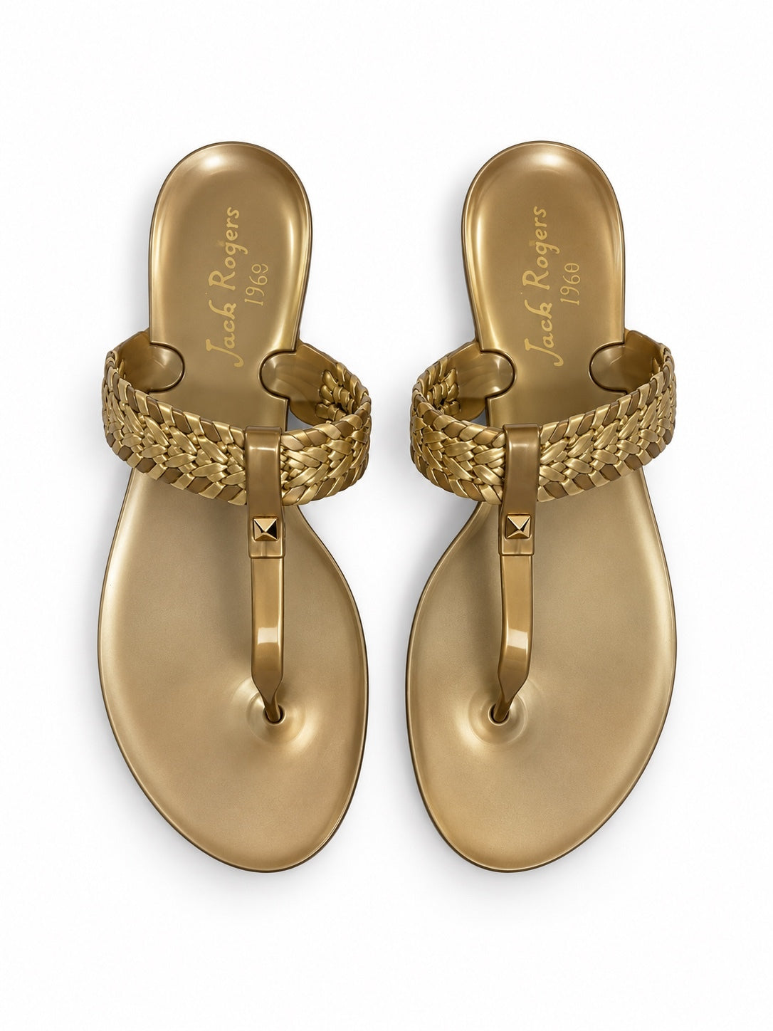 Jack Rogers Tinsley Gold Jelly Sandals