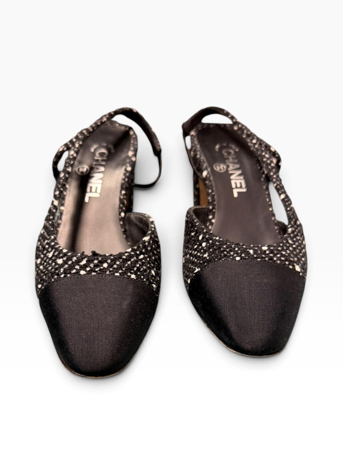 Chanel Tweed Slingback Pumps