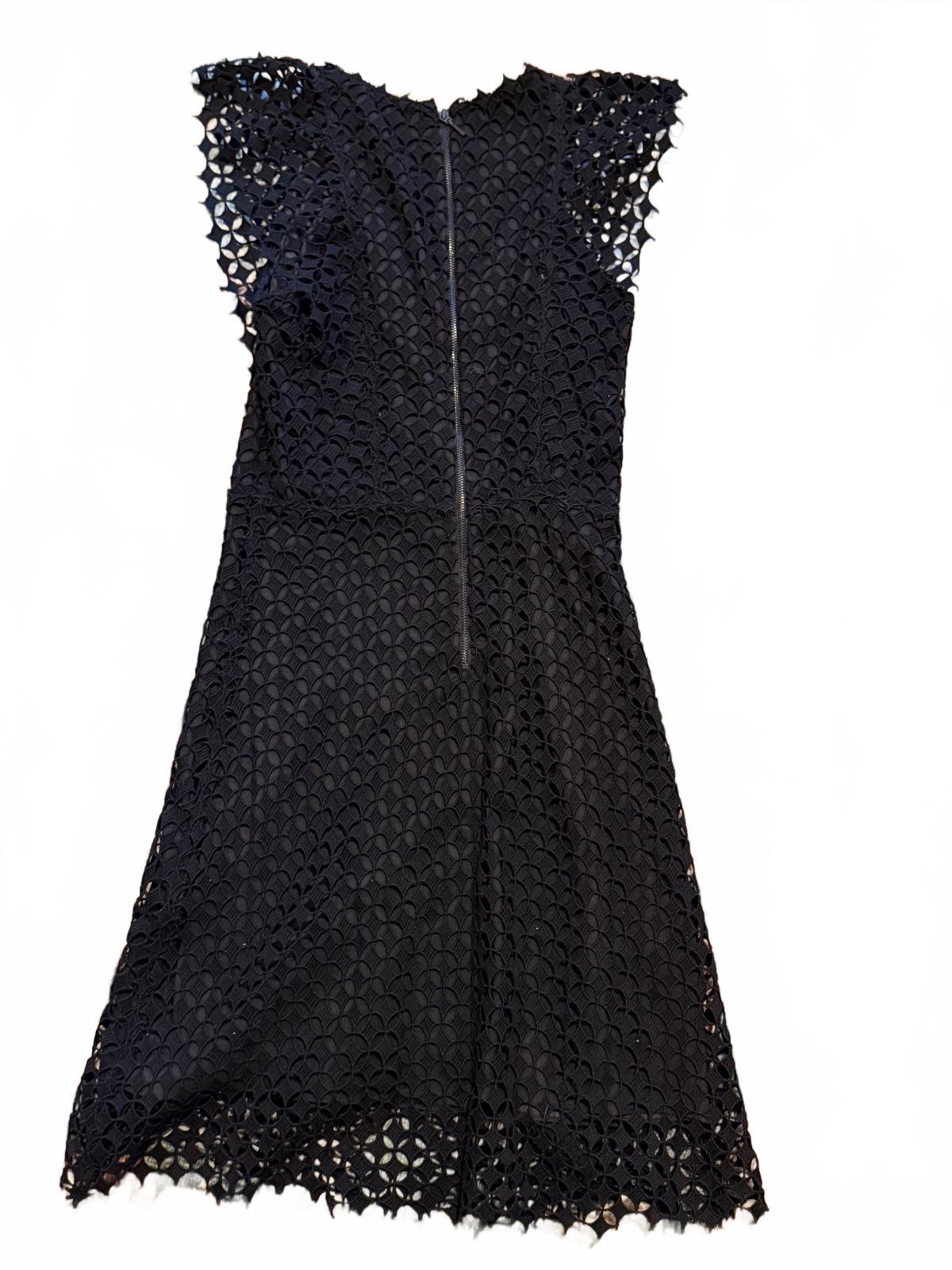 Elie Tahari Black Lace Fit & Flare Dress