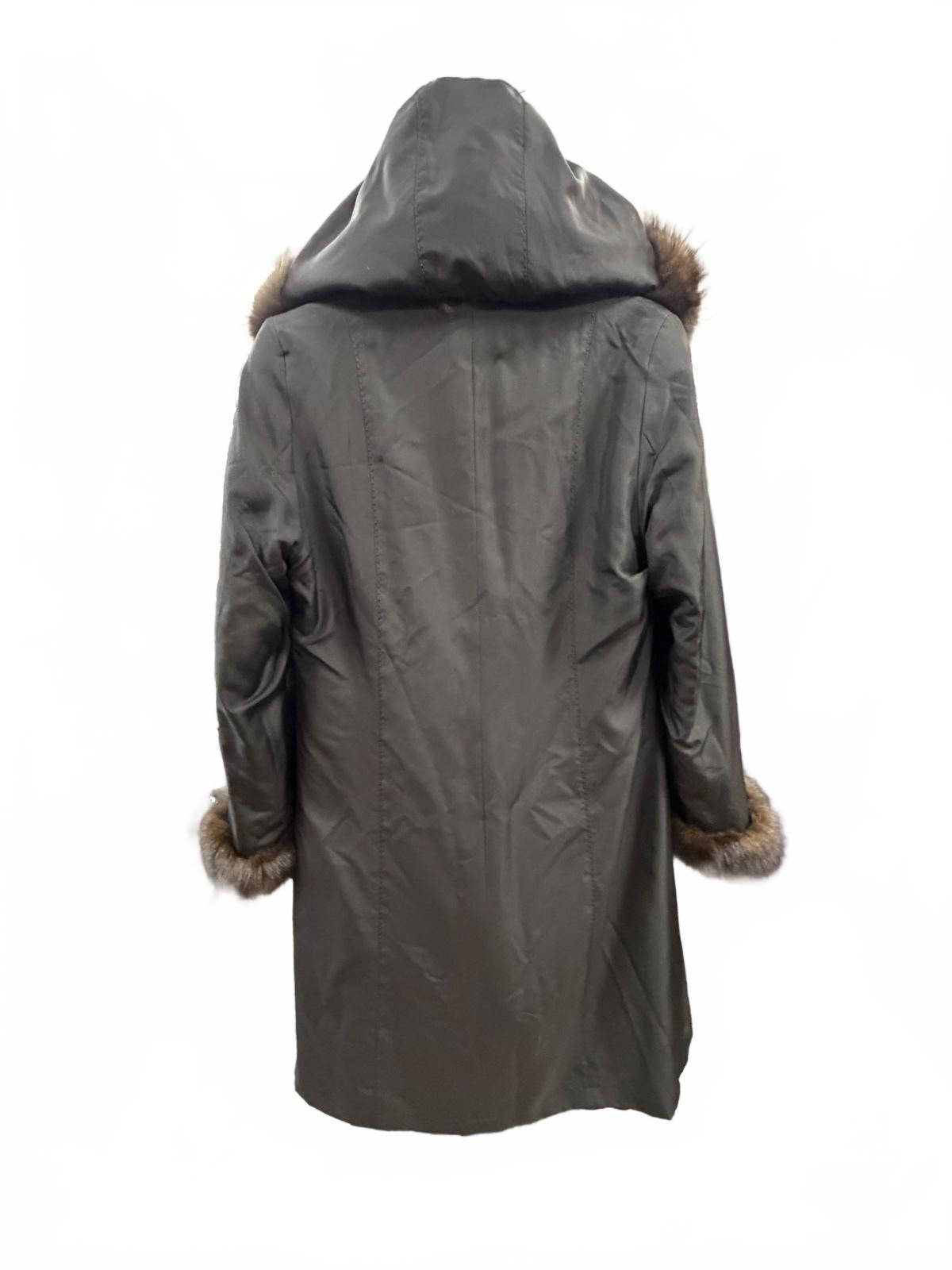 Luxury Reversible Fur Coat with Genuine Russian SOBOL Sable Trim