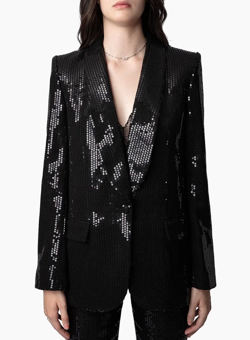 Zadig & Voltaire Vive Sequined Blazer - Size 38