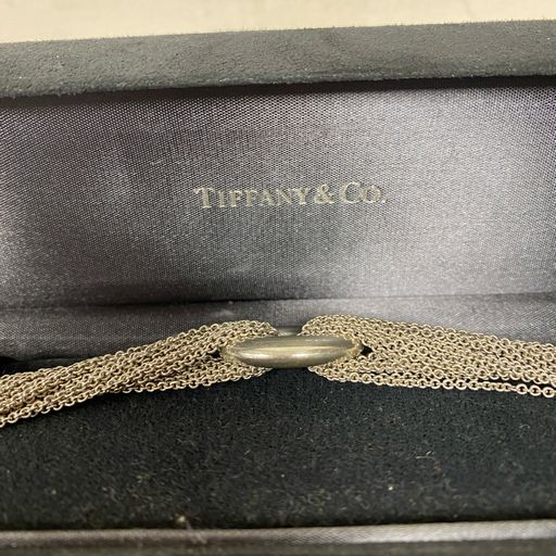 Tiffany & Co. Sterling Silver Mesh Toggle Bracelet + Box