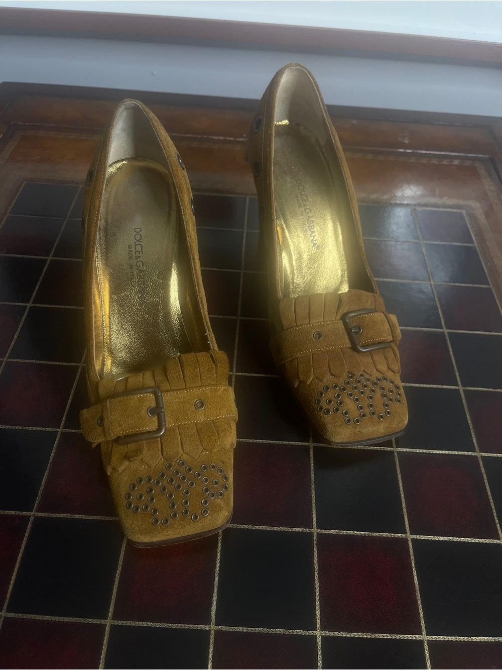 Dolce & Gabbana vintage suede pumps