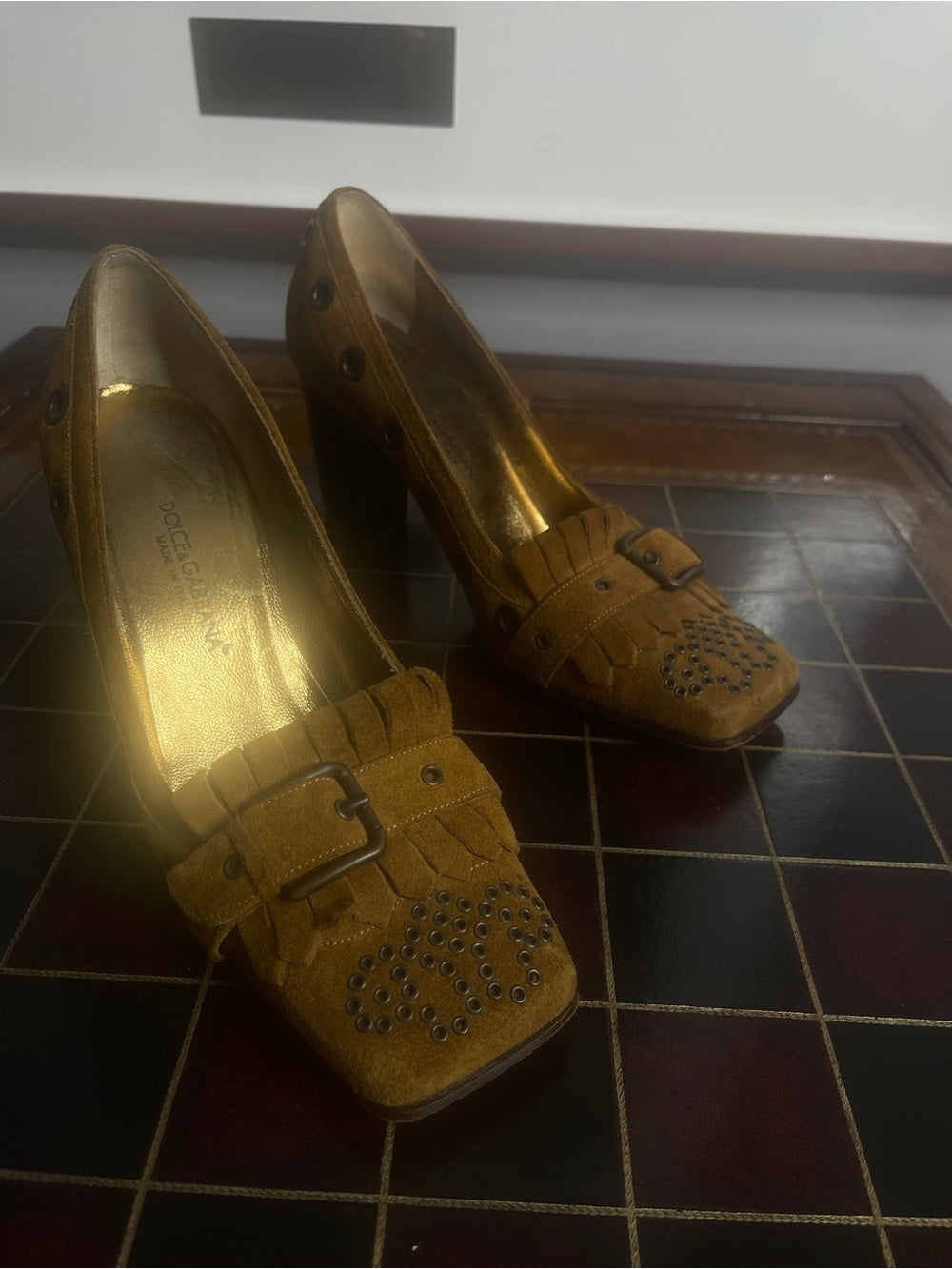 Dolce & Gabbana vintage suede pumps