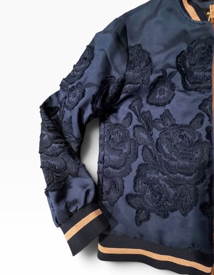 Ted Baker Floral Appliqué Bomber Jacket