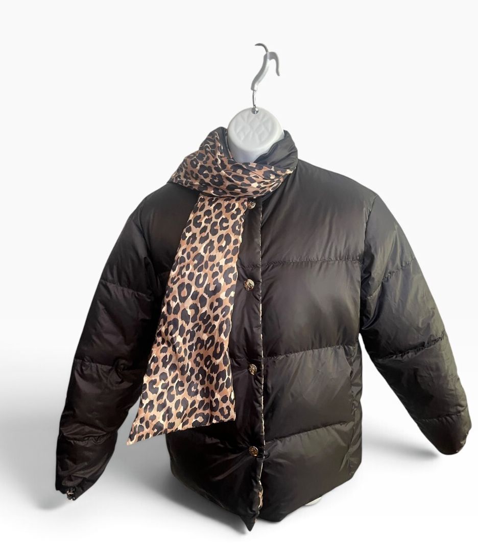 Kate Spade reversible puffer coat w/ Scarf