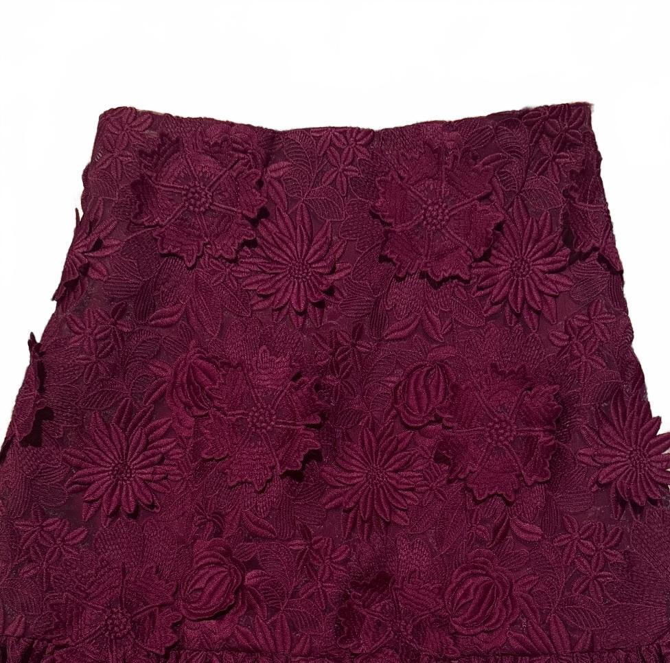 NWT Costarellos Guipure Lace Skirt