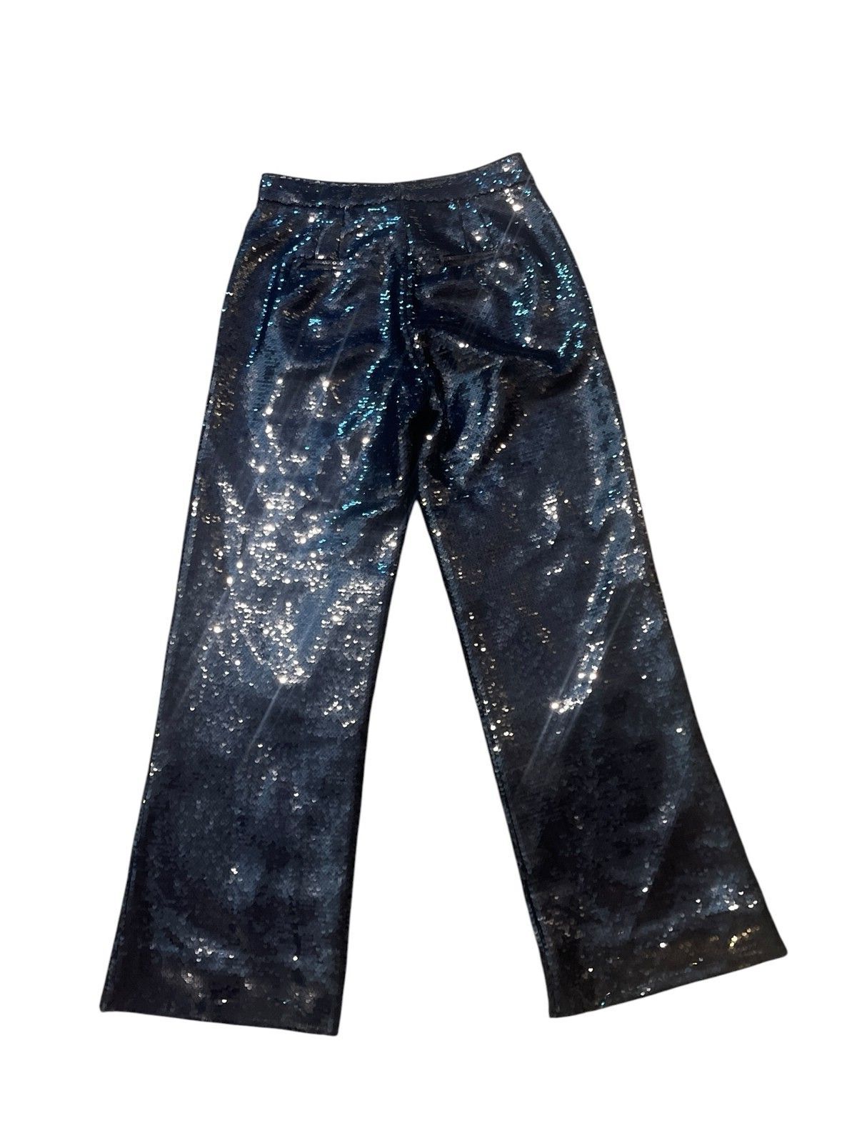 Elie Tahari "Holly" Sequined Wide-Leg Pants