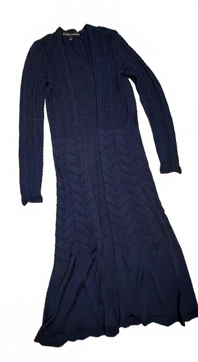 Ralph Lauren Back Label Navy Duster Cardigan