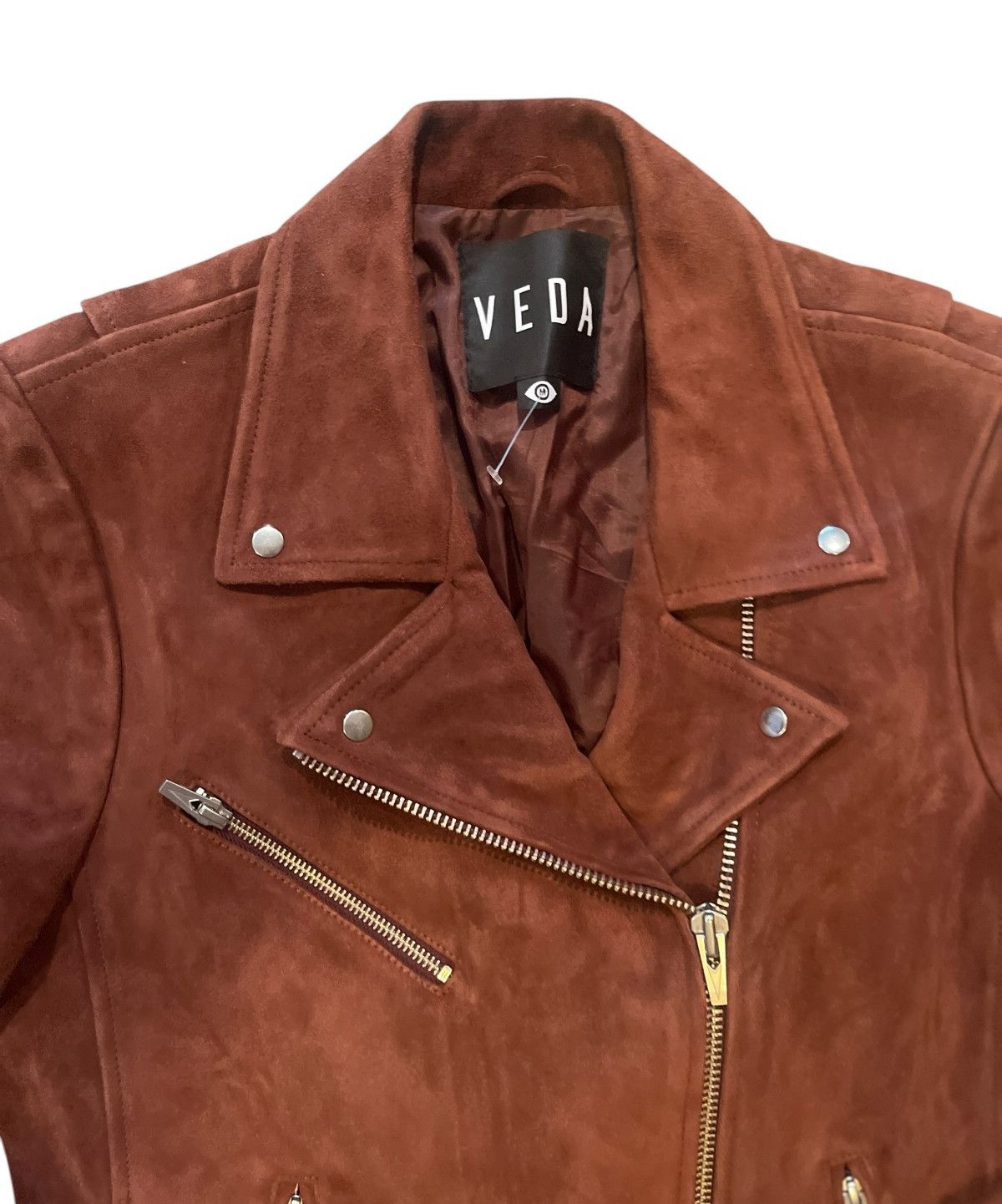 Veda Jayne suede moto jacket
