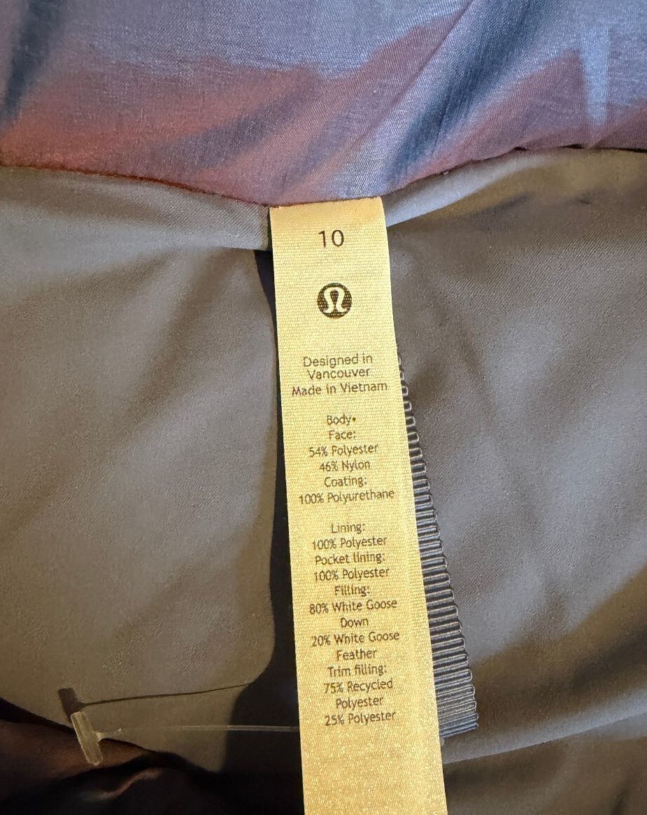 Lululemon Wunder Puff 600-Down-Fill Cropped Vest