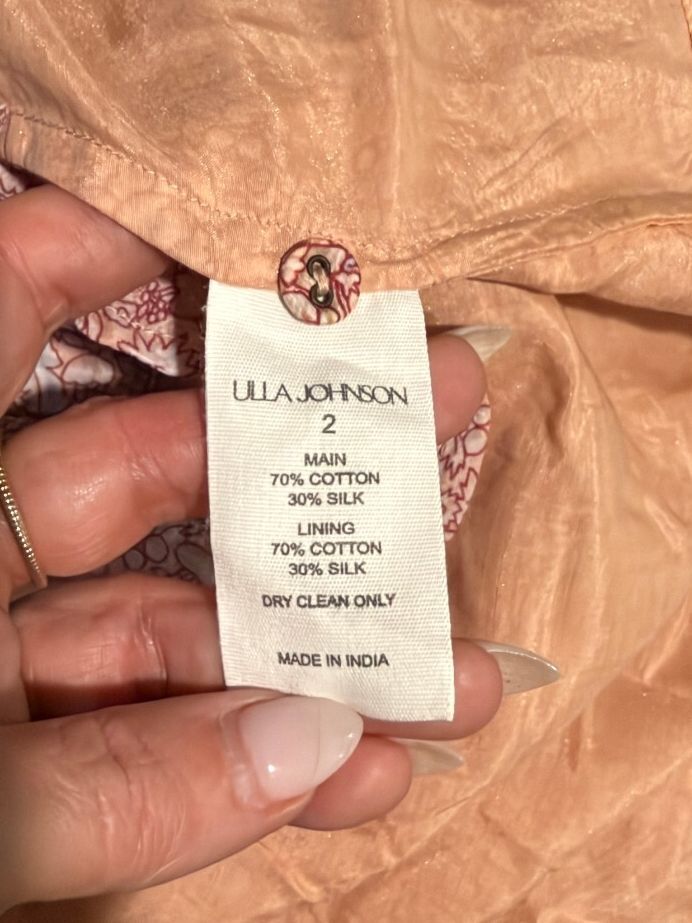 Ulla Johnson Belted Floral Dress