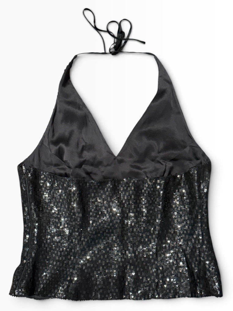 Melissa Eng Sequin Halter Top