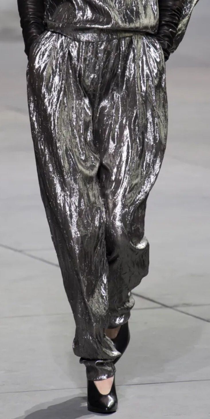 NWT Michael Kors Collection Metallic Trousers
