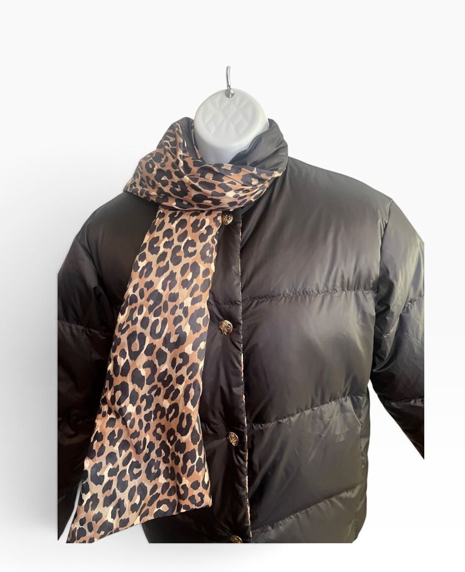 Kate Spade reversible puffer coat w/ Scarf