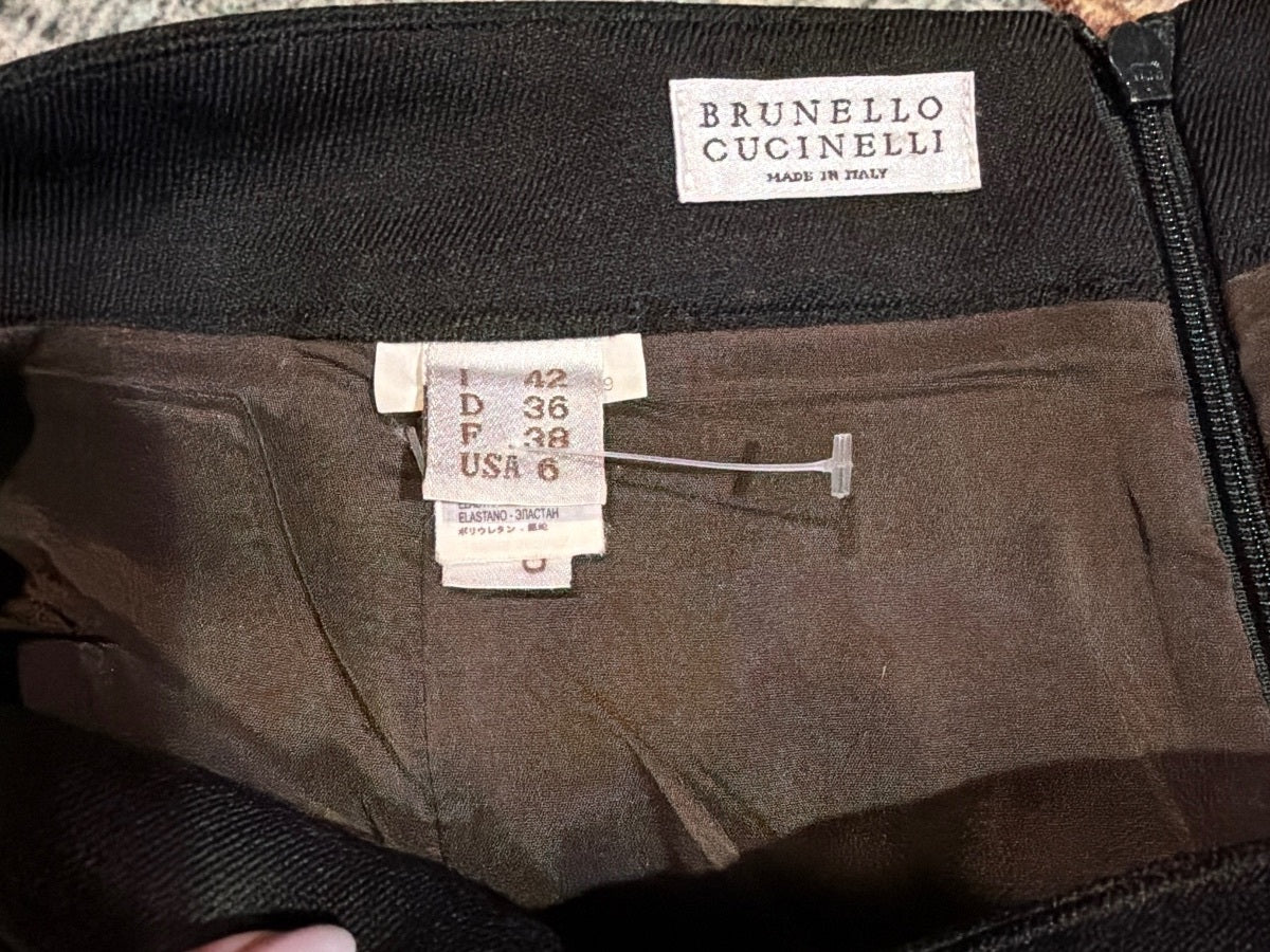 Brunello Cucinelli ombre wool pencil Skirt