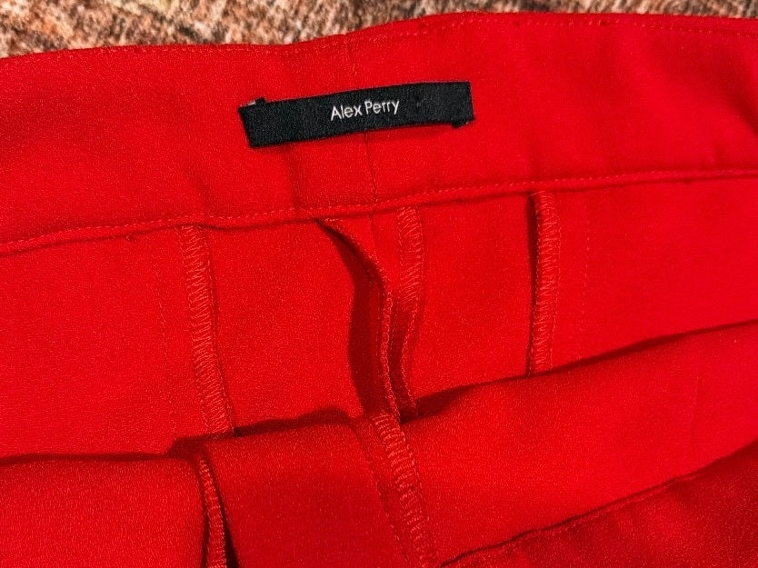 Alex Perry Red Trousers