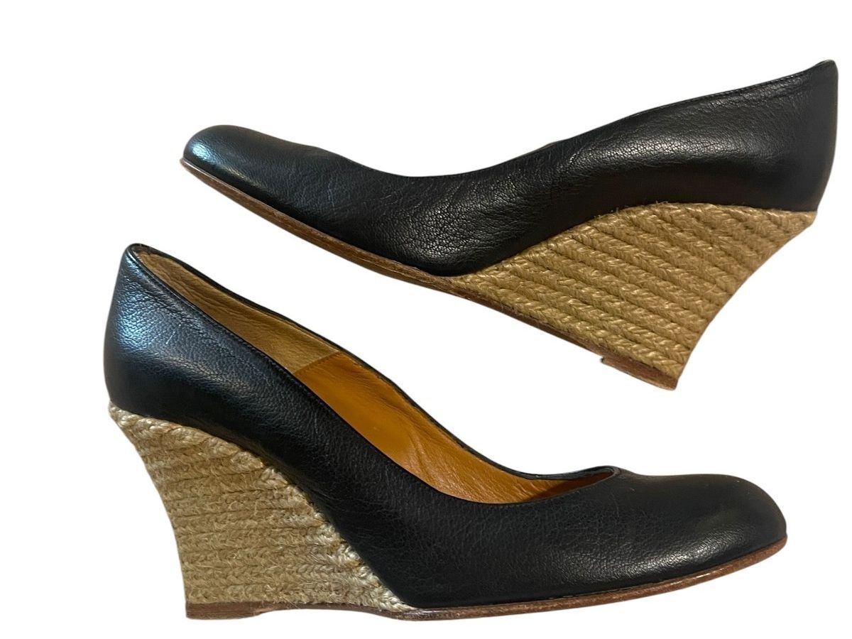 Vintage Lanvin Espadrille Wedge Pumps