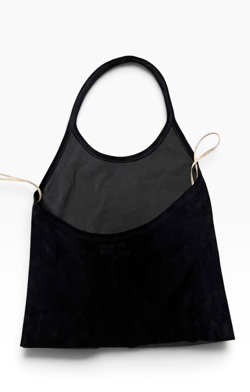 NWT Stouls Cherry Lamb Suede Halter Top