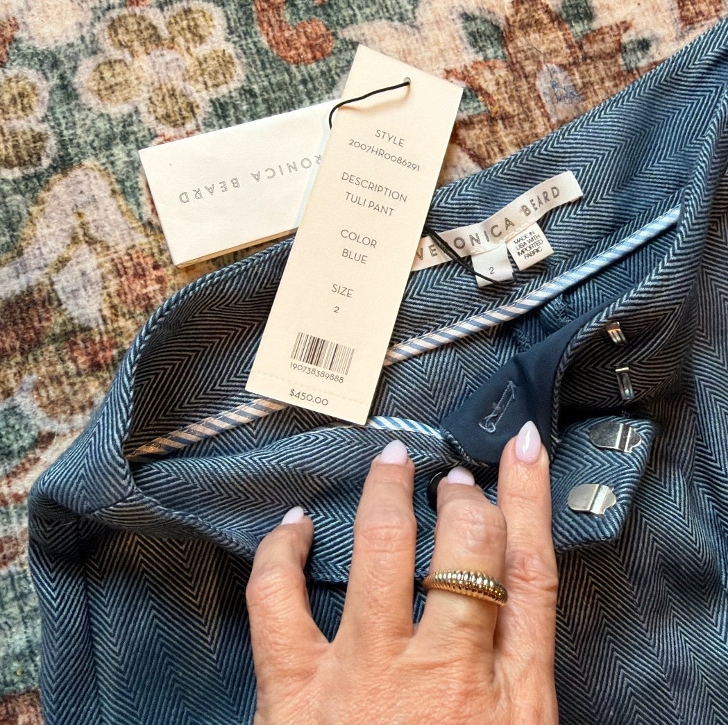 NWT. Veronica Beard Tuli Trousers