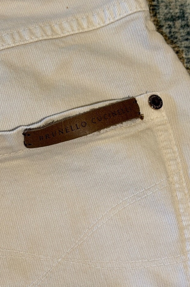 Brunello Cucinelli Cream Pants