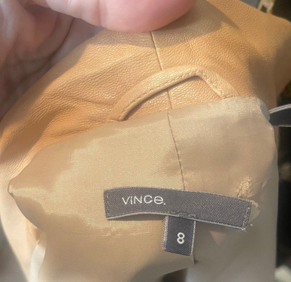 Vince lamb leather blazer - Size 8