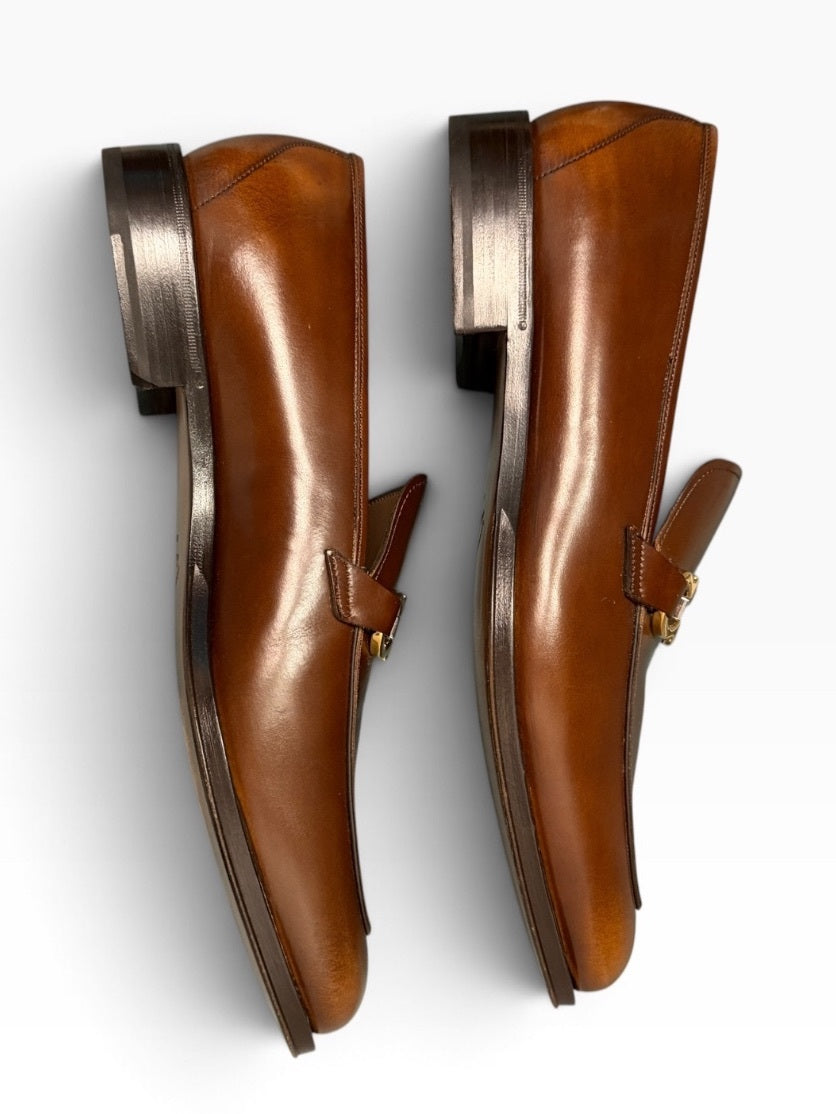 Ferragamo Leather Horsebit Loafers