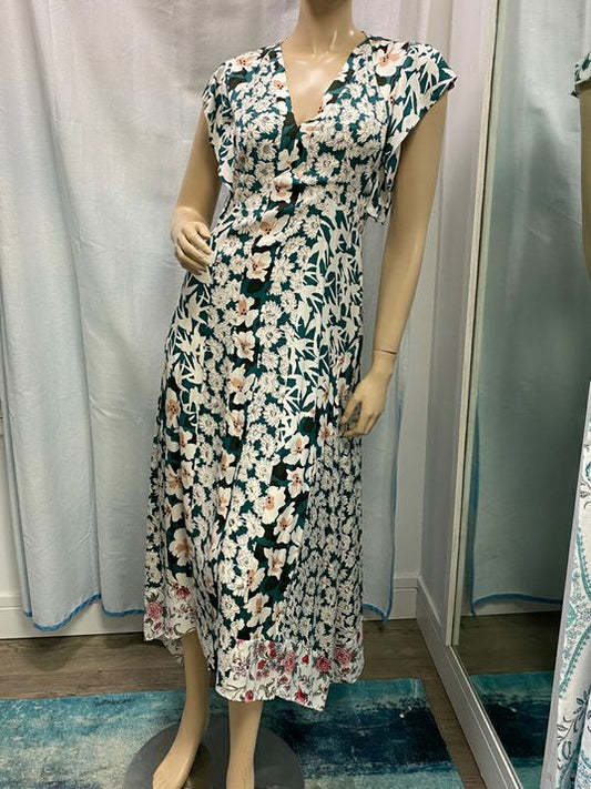 NEW Rebecca Taylor Floral Serene Dress in Palm Size 0