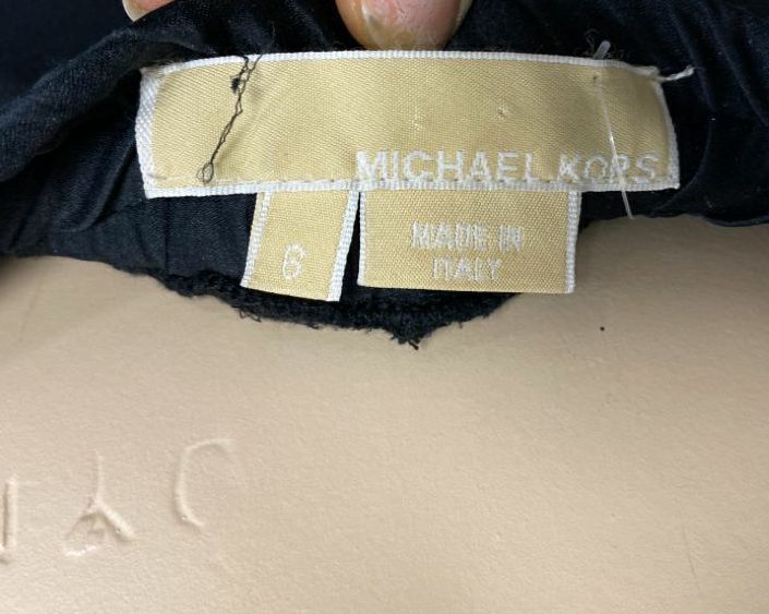 Michael Kors Collection Black Joggers Pants Wool Blend Size 6