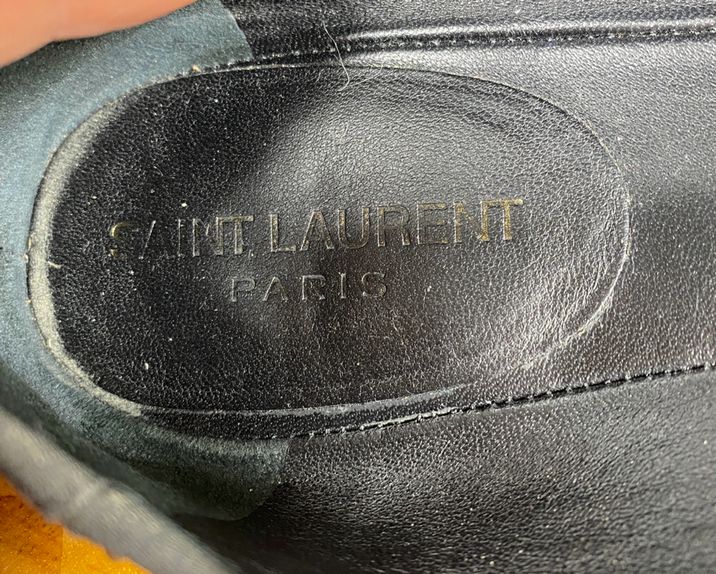 Saint Laurent Black Studded Leather Ballet Flats Size 39.5 US 9/9.5