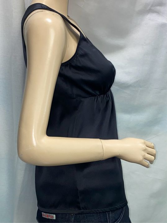 Brunello Cucinelli Black Silk Camisole Top Size S