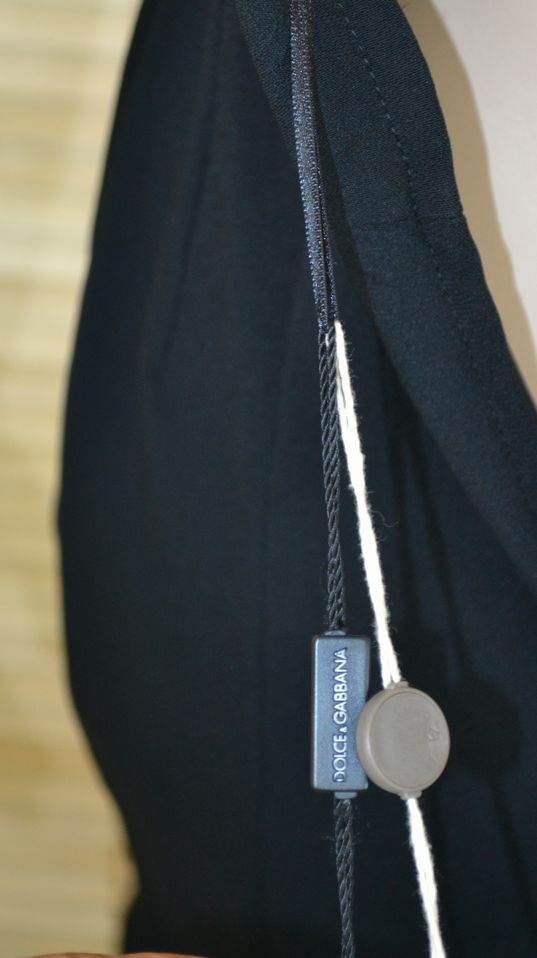 UNUSED Dolce & Gabbana Black Silk Blend Cocktail Dress Size 6