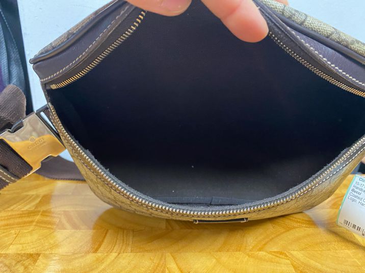 Gucci Brown GG Logo Supreme Waist Belt Bum Bag