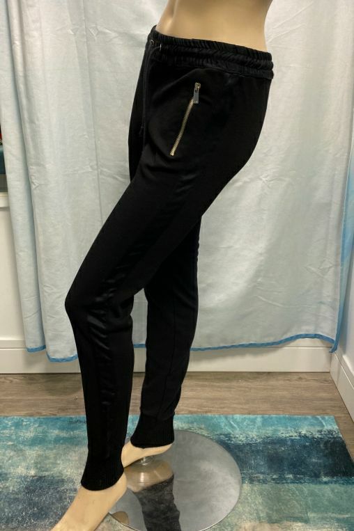 Michael Kors Collection Black Joggers Pants Wool Blend Size 6